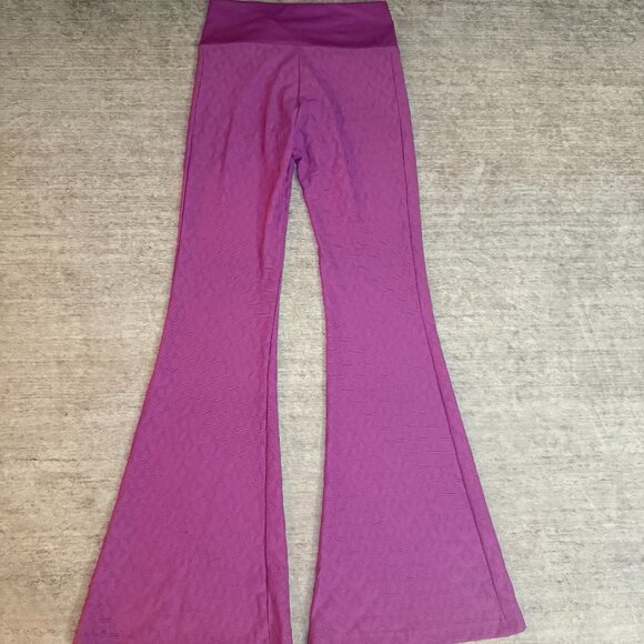 Adidas Originals Lace Flare Leggings – Semi Pulse Lilac – Small – NWT - Picture 2 of 6